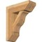 Ekena Millwork Funston Slat Rough Sawn Bracket w/ Offset Brace, Western Red Cedar, 8"W x 22"D x 26"H BKT0806X22X26FST06RWR - alternate 1